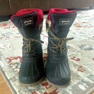 Cove Woven Cuff Faux Fur Lined Waterproof Boot